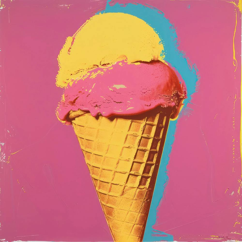 Ice Cream Cone Pop Art 1
