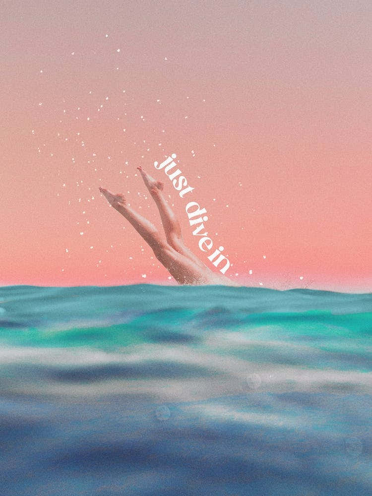 Peachy Just Dive In Quote