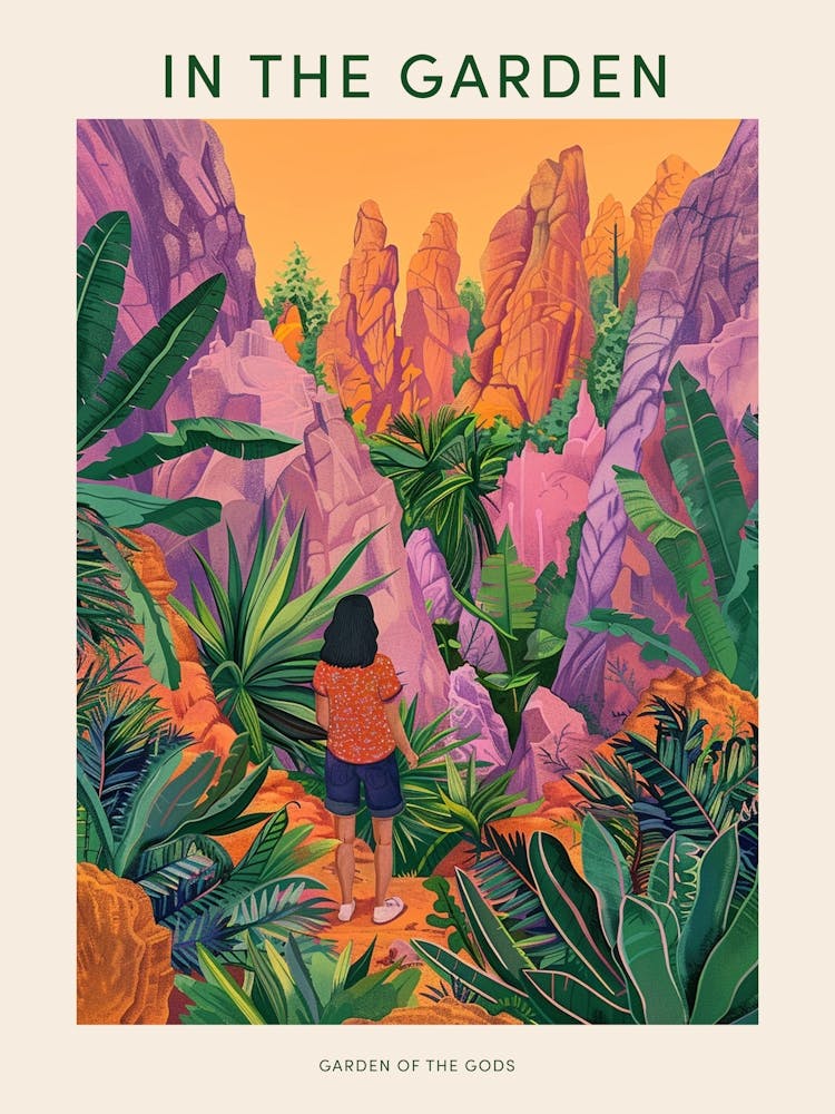 In The Garden Poster Garden Of The Gods Usa 2