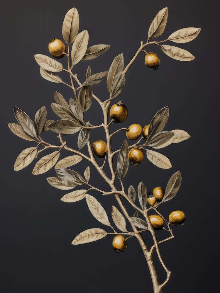 Dark Vintage Botanical