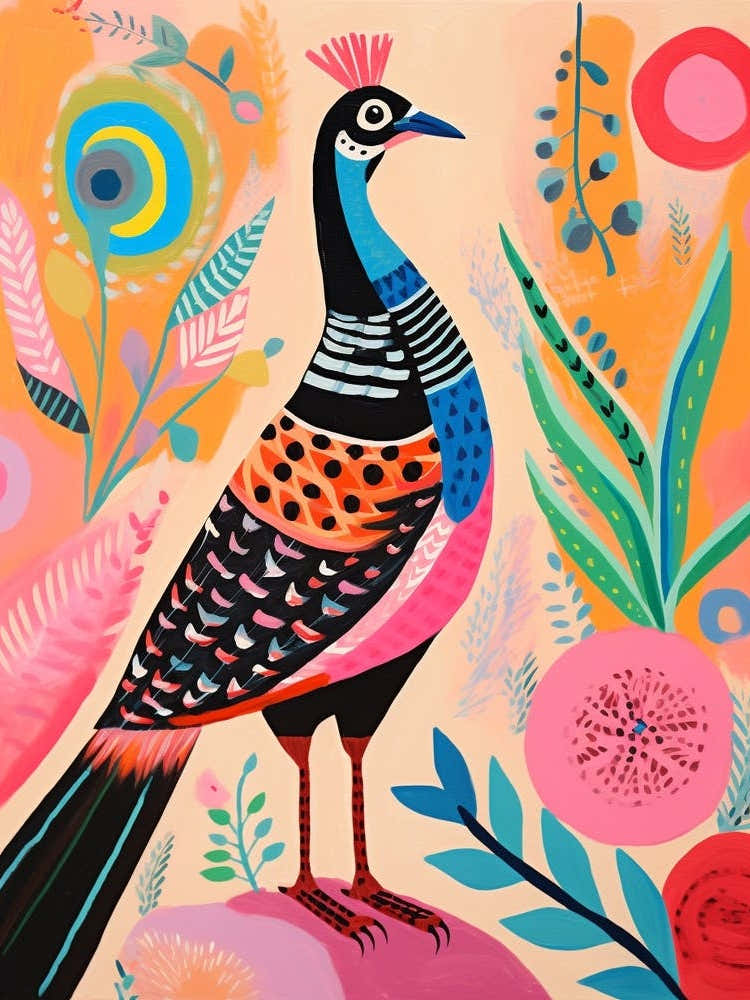 Pink Scandi Pheasant 8