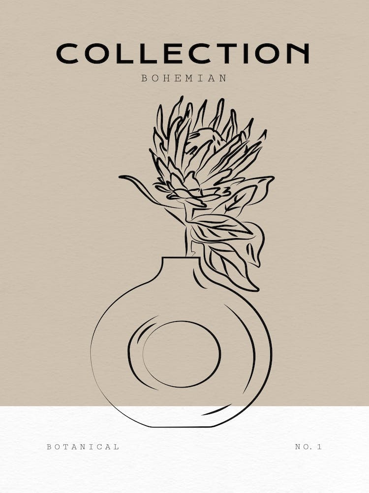 Boho Bohemian 10 Vase Protea