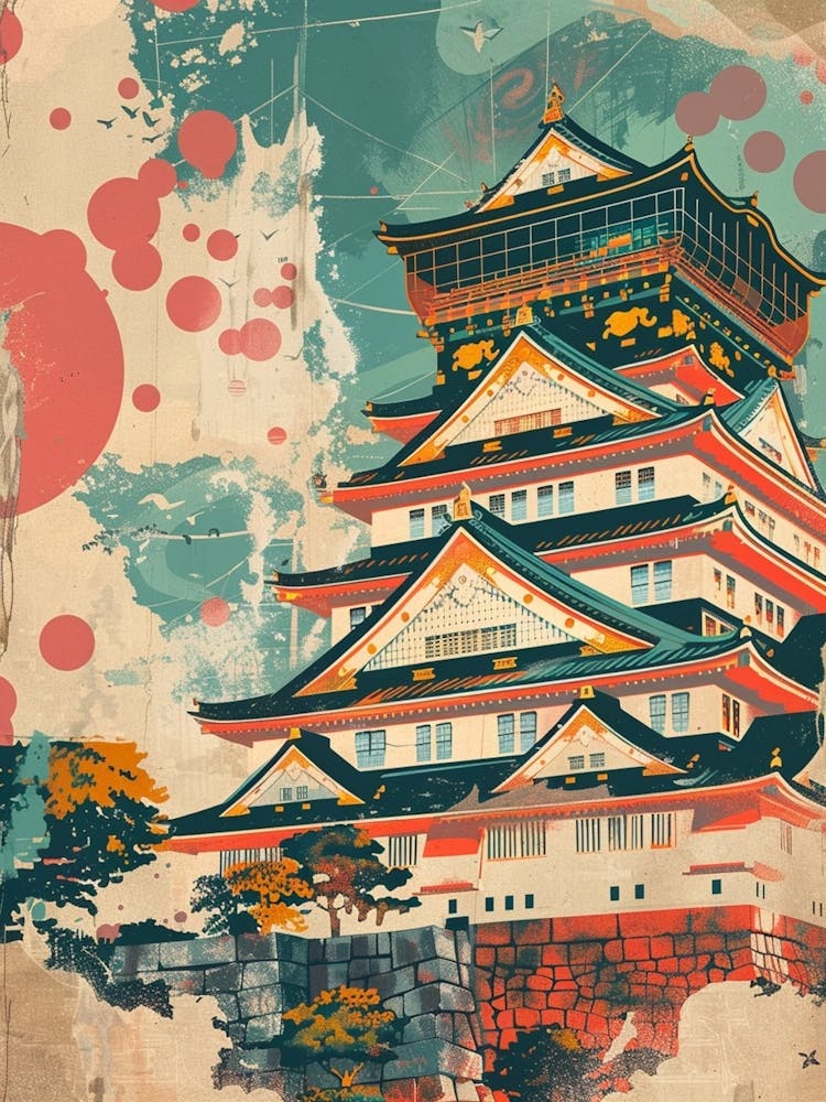 Osaka Castle Mid Century Modern 4