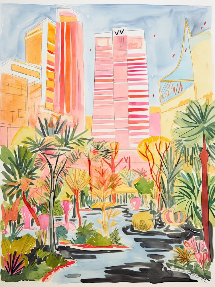 The Wynn Las Vegas   Las Vegas, Nevada   Resort Storybook Illustration 1