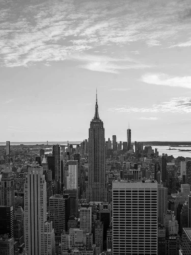 Black And White Cityscape