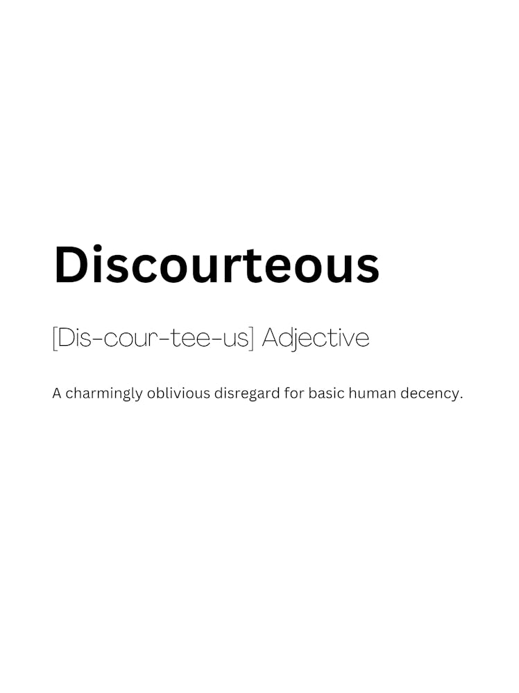 Discourteous Definition Meaning