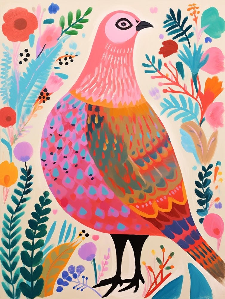 Pink Scandi Grouse 1