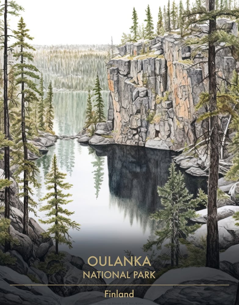Oulanka National Park Finland Watercolour 1