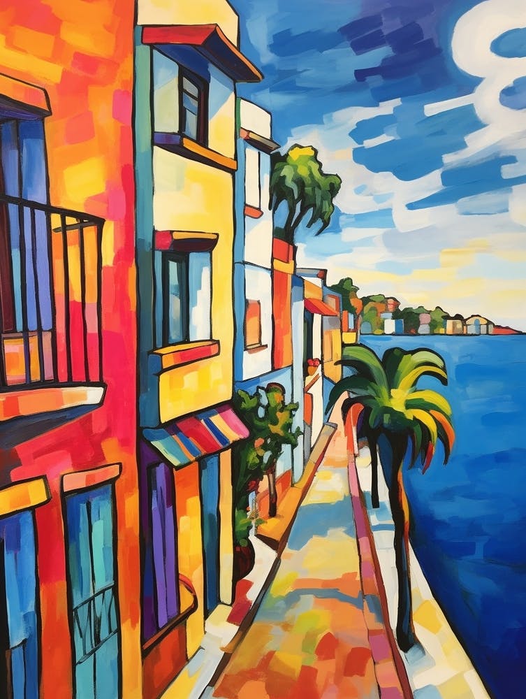 Limassol Cyprus 3 Fauvist Painting