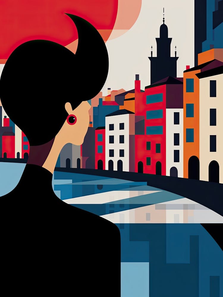 San Sebastian, Spain, Bold Outlines 2