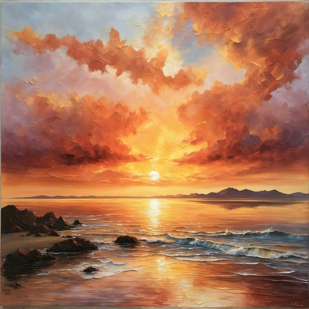 Sunset On The Beach 1