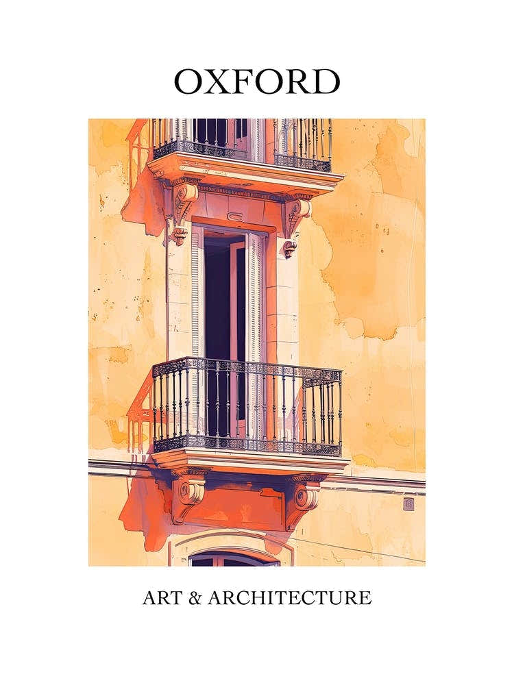 Oxford Travel And Architecture Poster 4