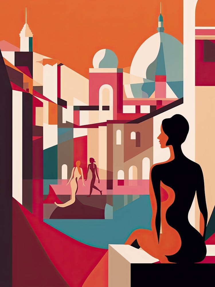 San Sebastian, Spain, Bold Outlines 3