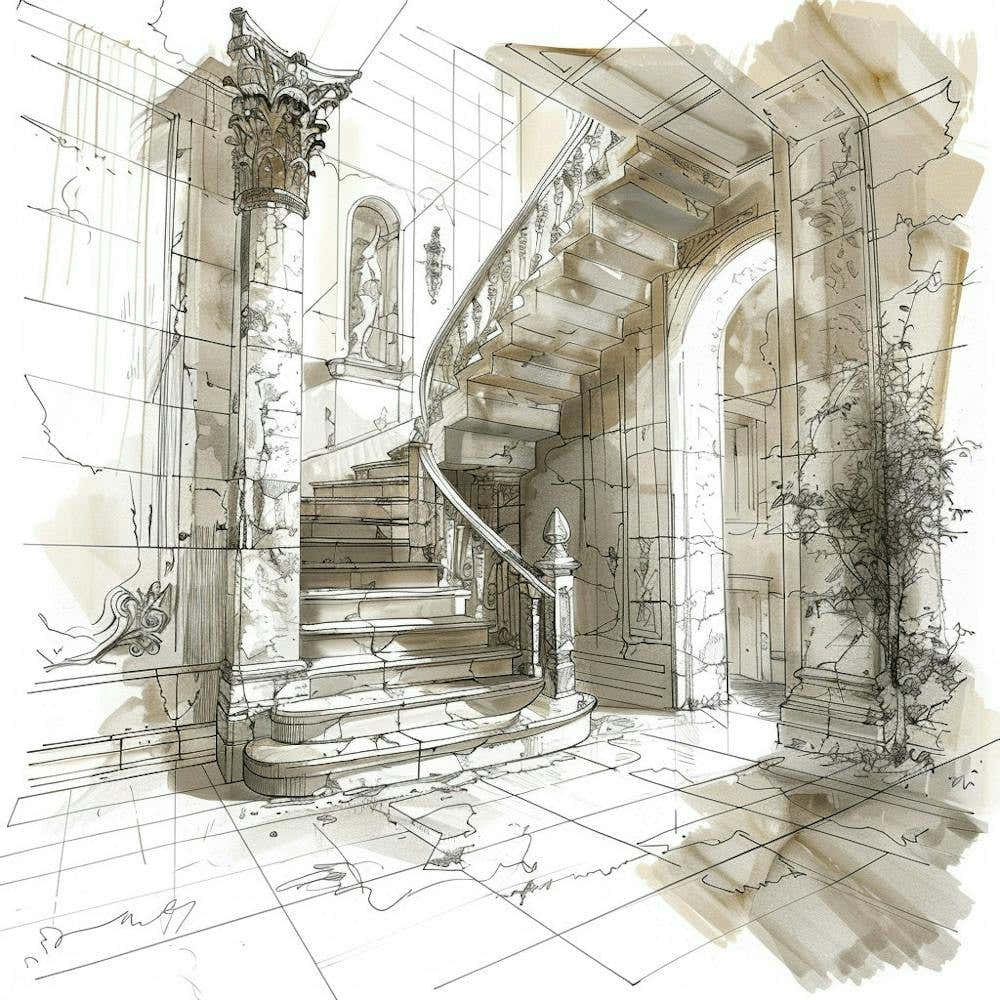 Stairway Sketch