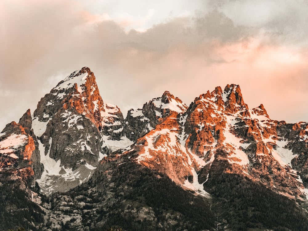 Pastel Mountain Sunset