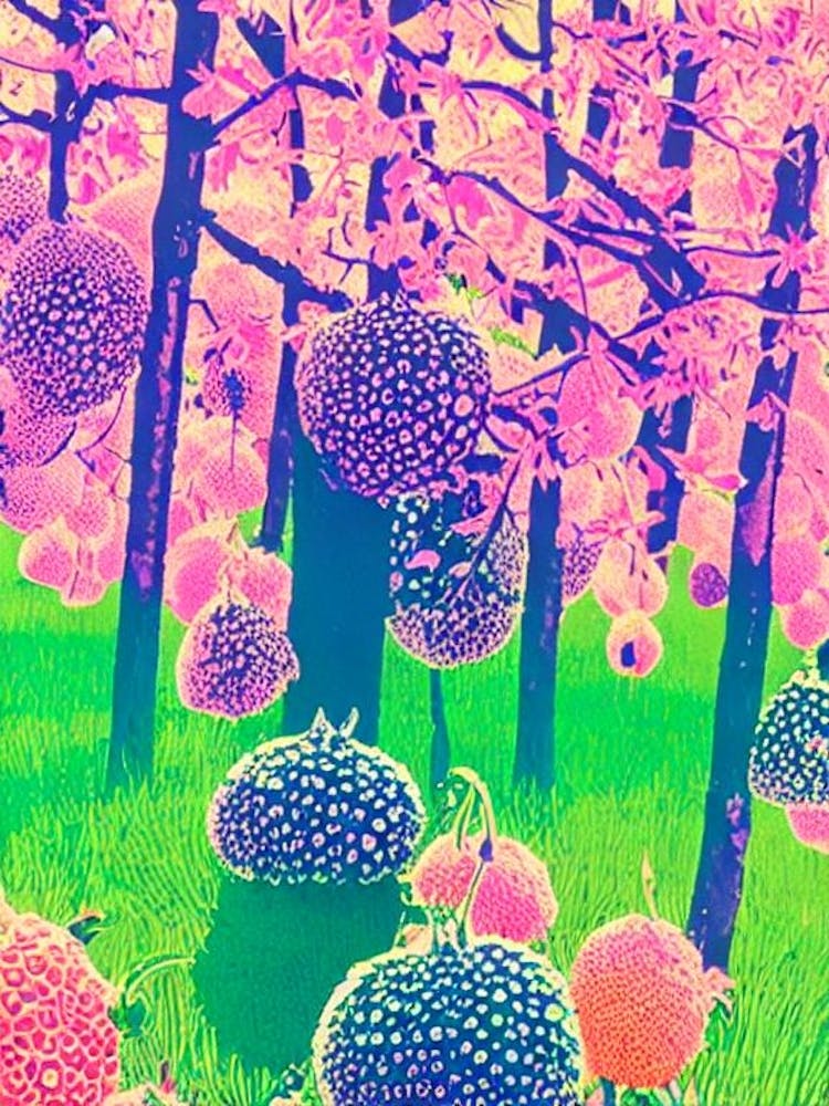 Pepino Risograph Retro Poster Fruit