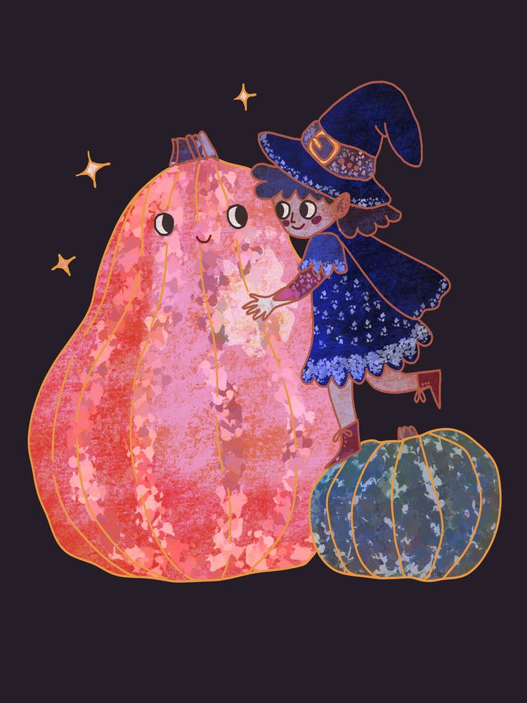 Little Witch and Pumpkin