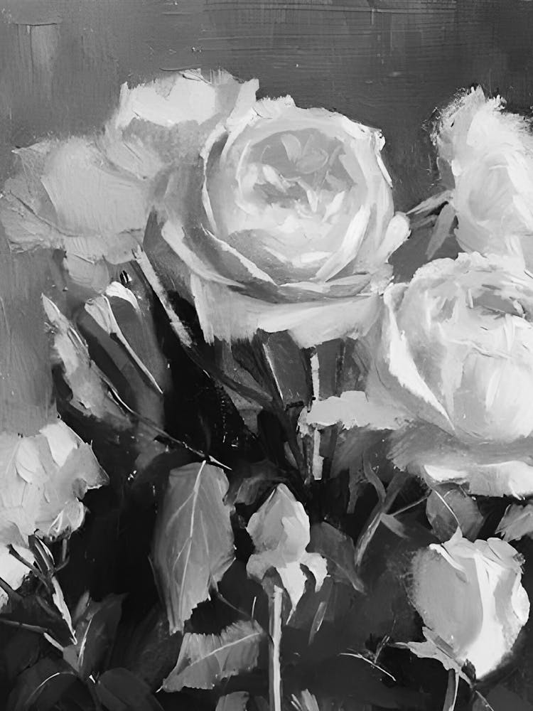 Black And White Roses 6