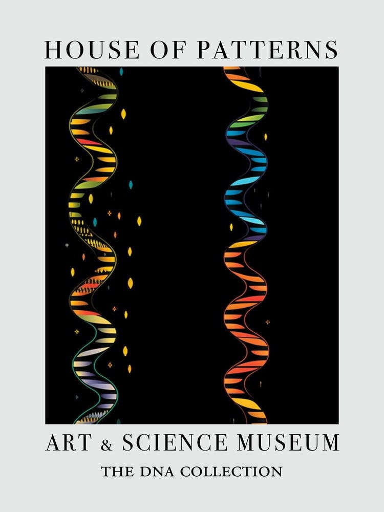 Watercolour Colour Lines Dna 3 House Of Patterns