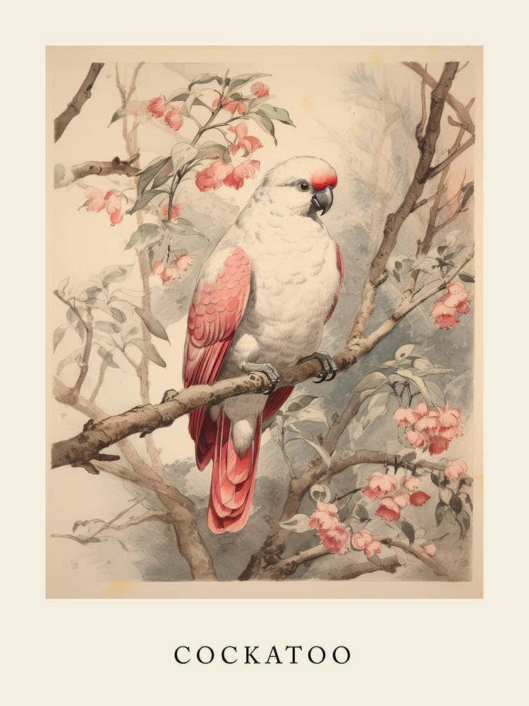 Beatrix Potter Inspired  Animal Watercolour Cockatoo 2