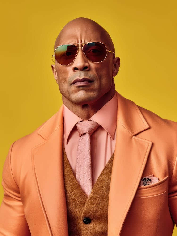 Dwayne Johnson Fashion Art