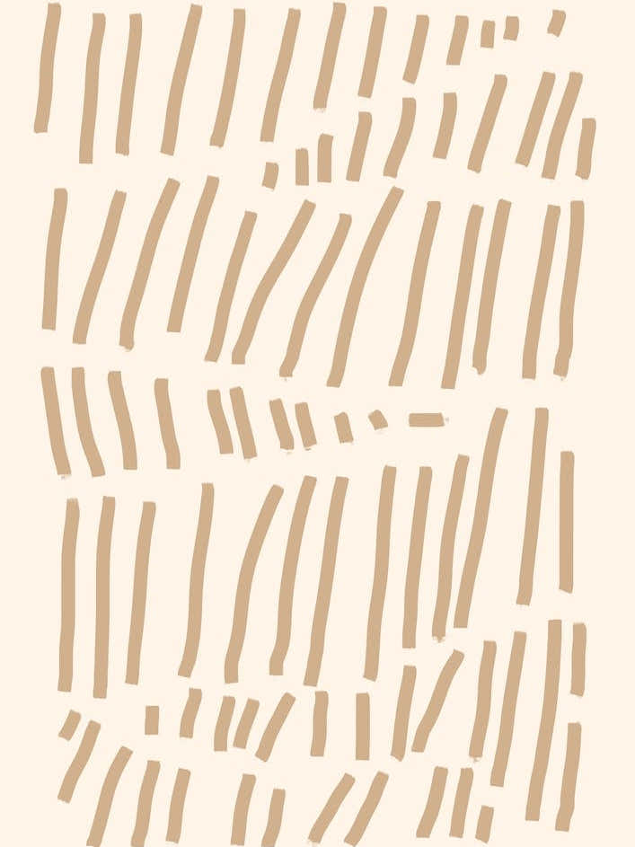 Beige Lines On Cream Beige