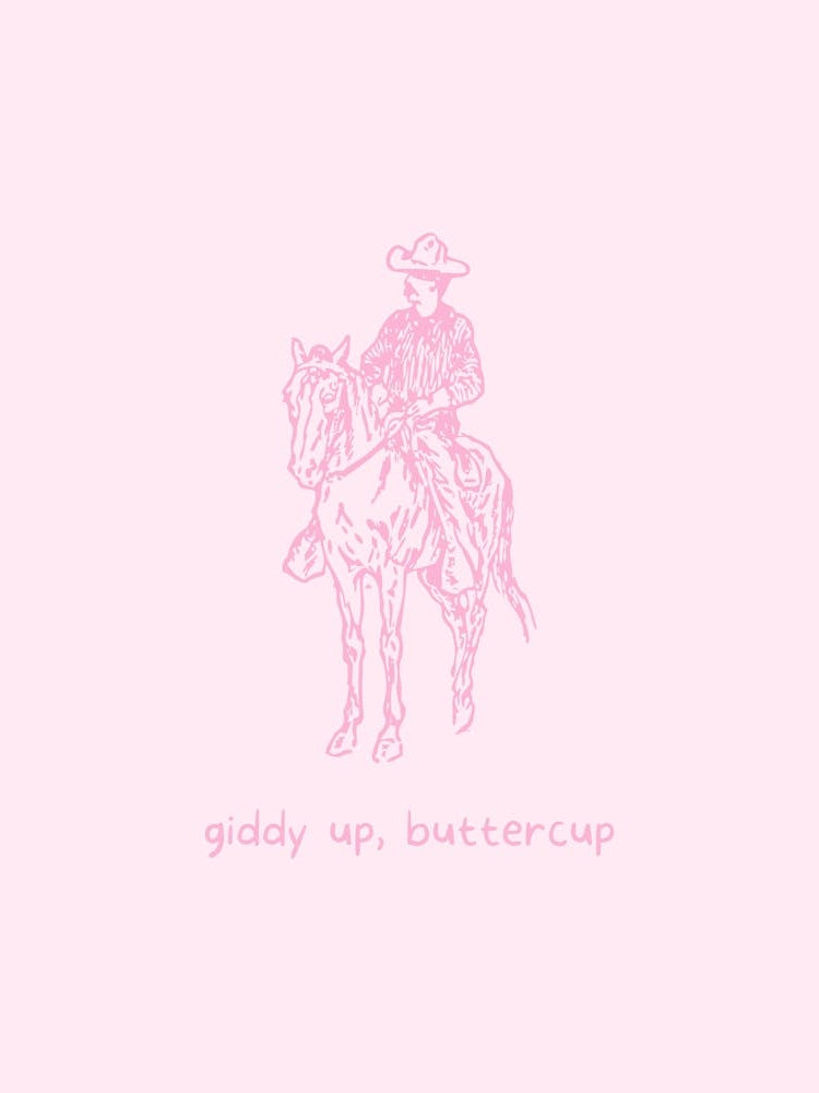 Giddy Up Buttercup - Pink