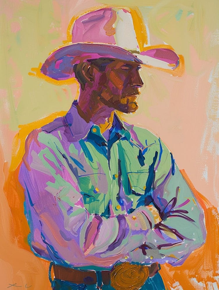 Painting Of A Cowboy 6