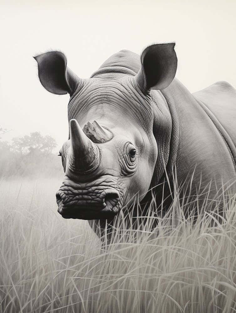 Black Rhinoceros Realism 1