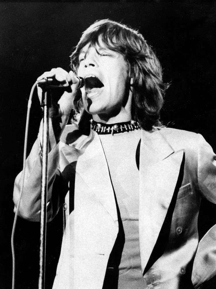 Mick Jagger Performing On Rolling Stones Tour, 1971