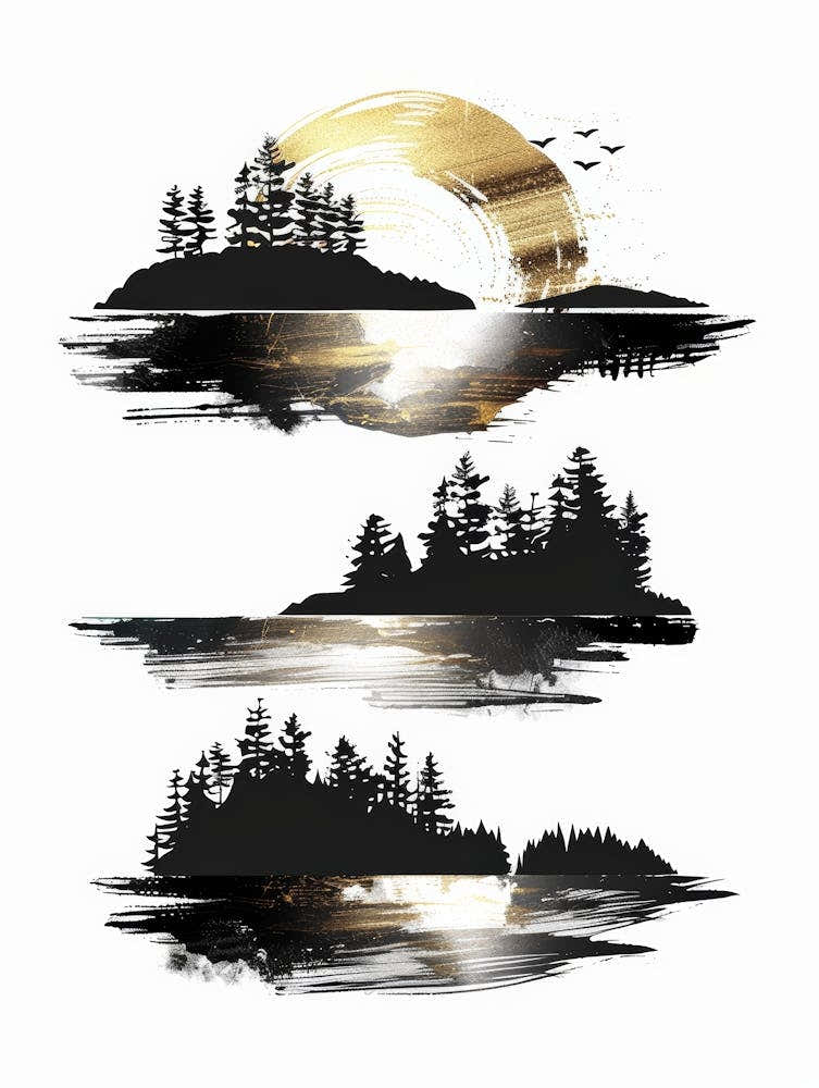 Sunset In The Mountains 90