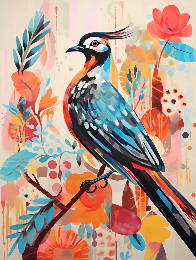 Bird Painting Collage Harrier 3