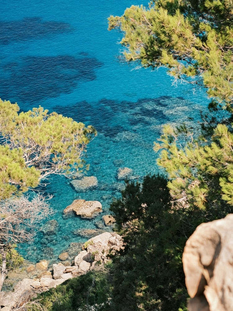 Blue rocky coast of Ibiza // Ibiza Nature & Travel Photography