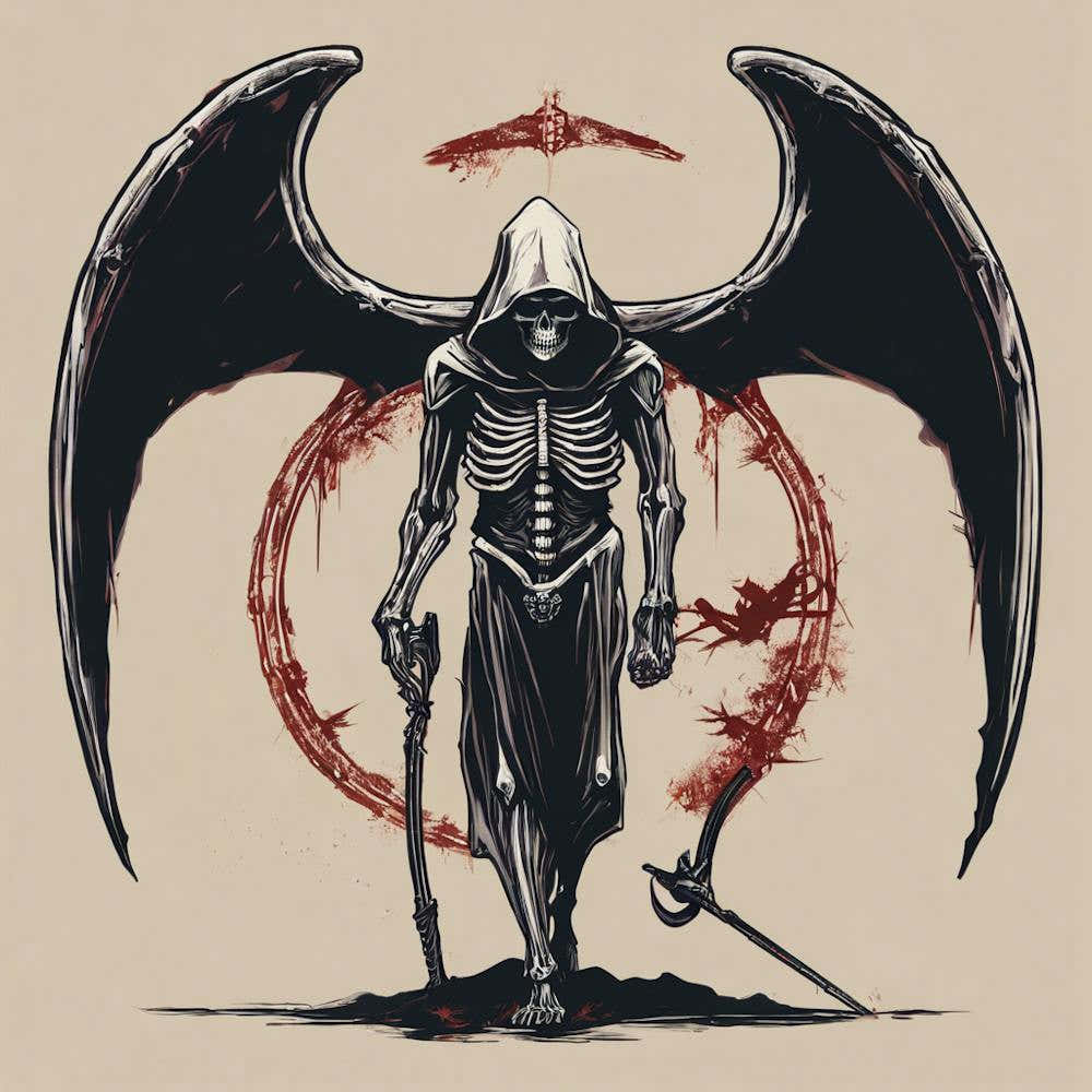 "Embrace the Darkness: A Portrait of the Grim Reaper"