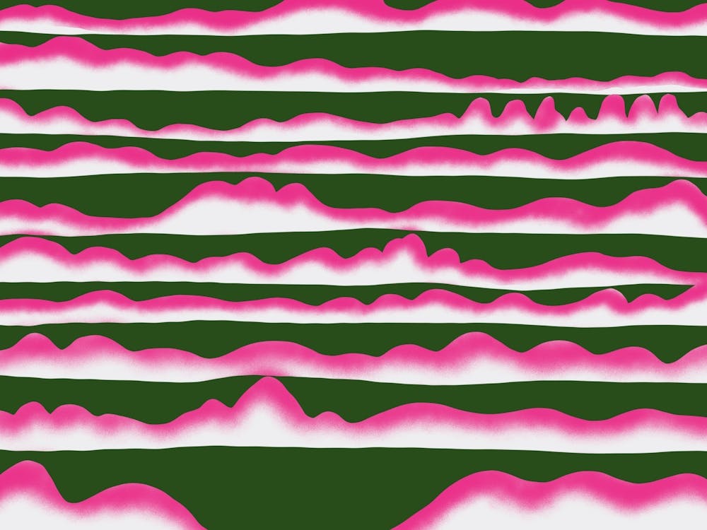 Pink And Green Stripes