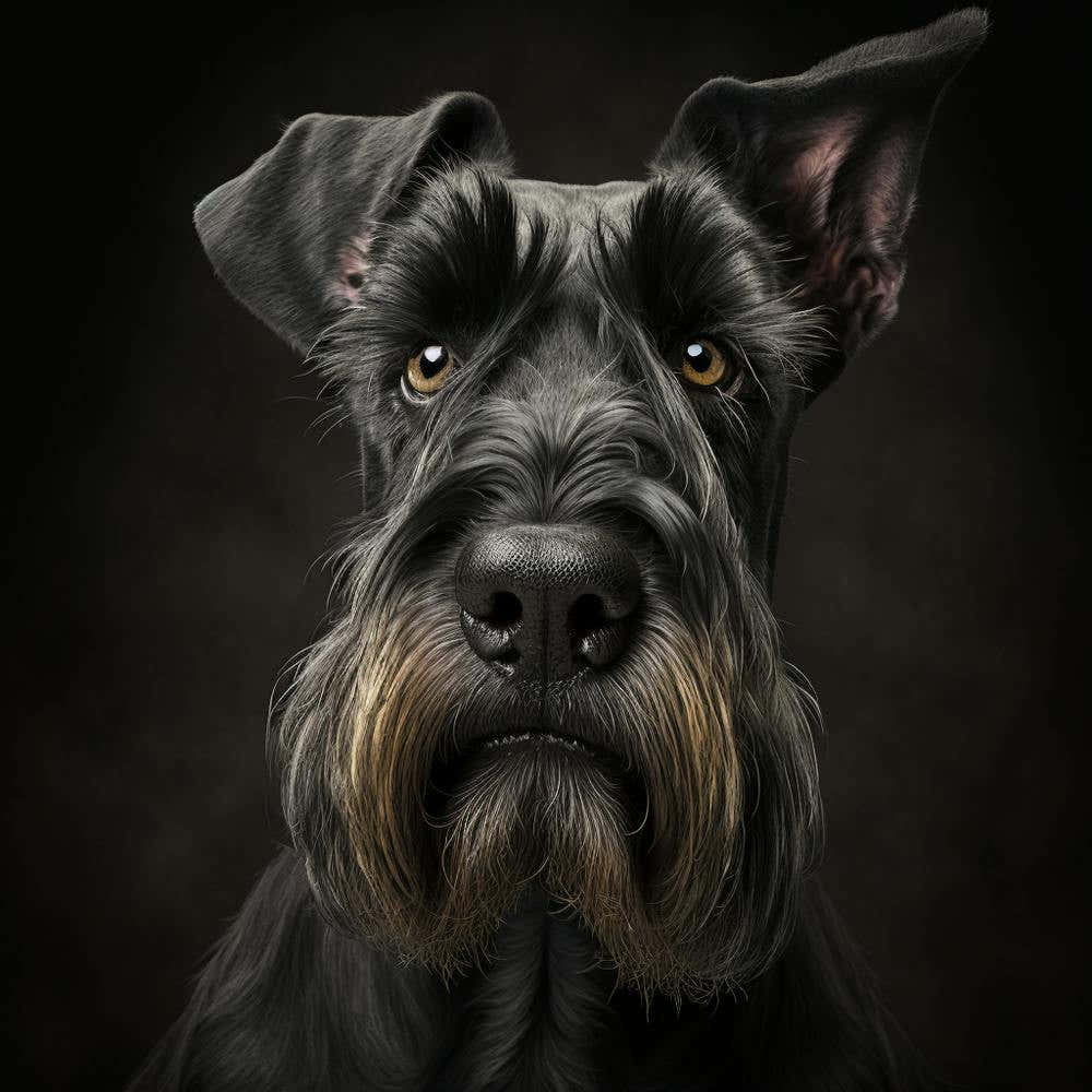 Portrait Of A Schnauzer 2