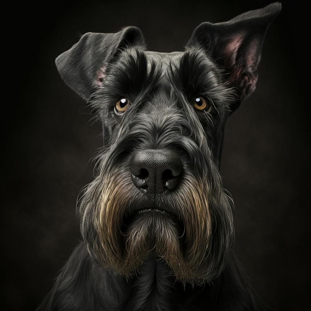 Portrait Of A Schnauzer 2