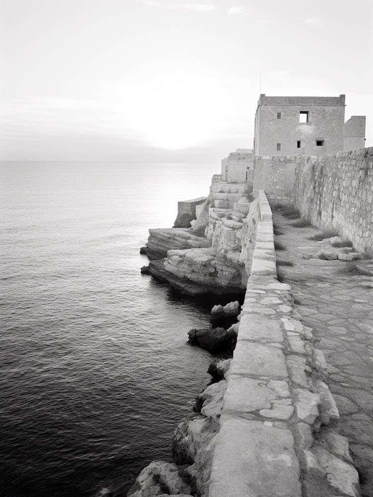 Polignano A Mare, Italy, Black And White Photography 3