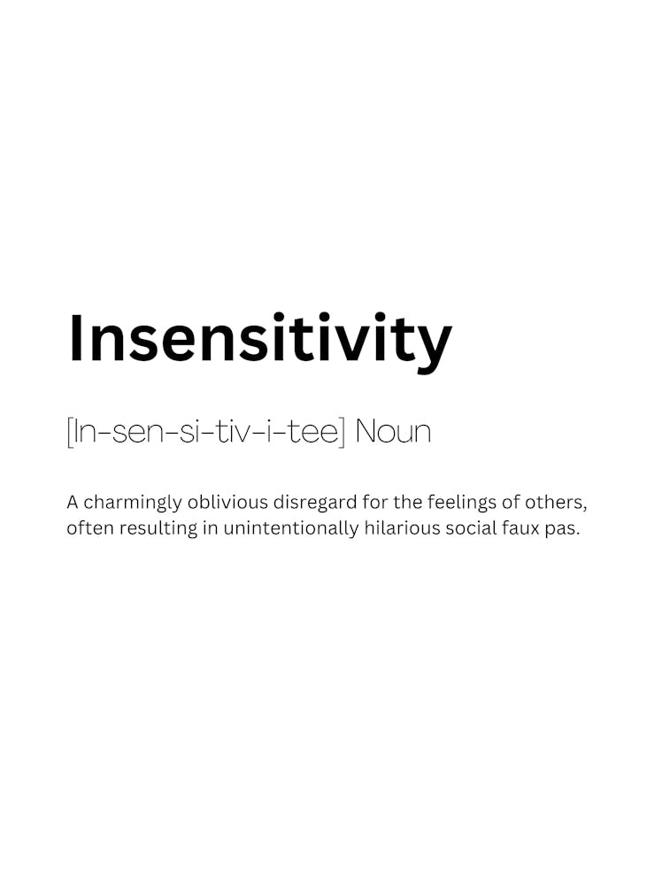 Insensitivity Definition Meaning 1