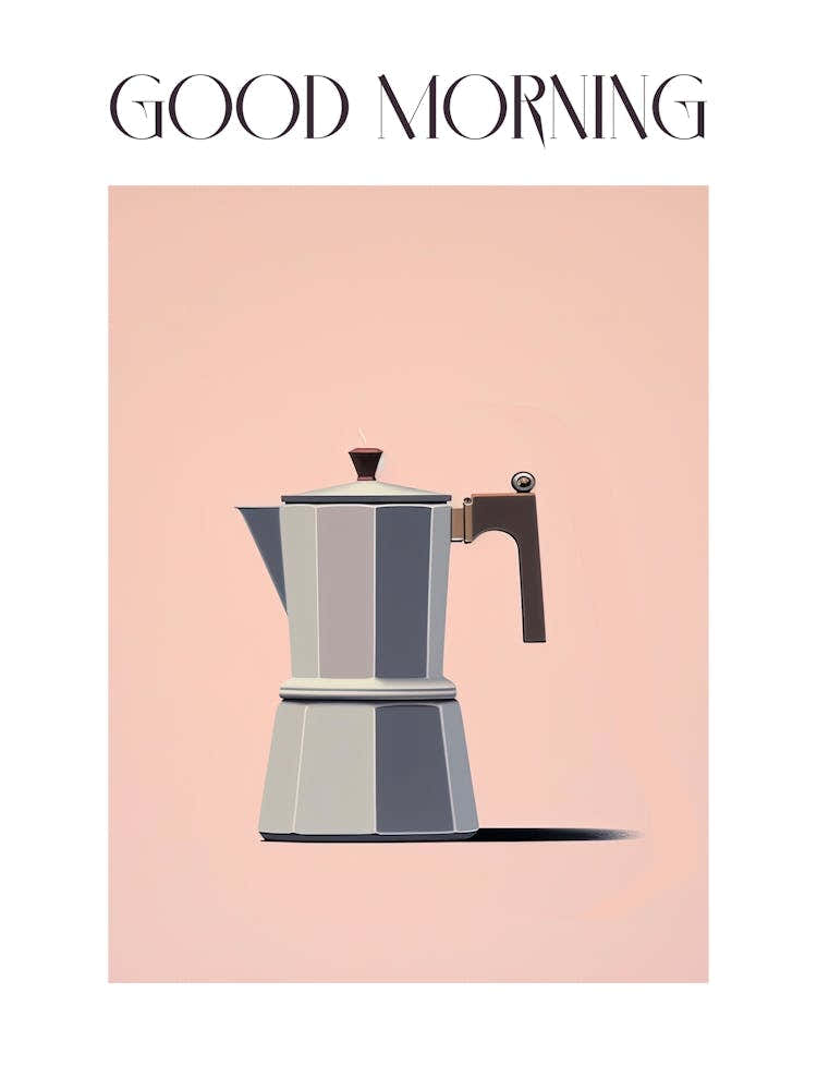 Moka Espresso Italian Coffee Maker Good Morning 2