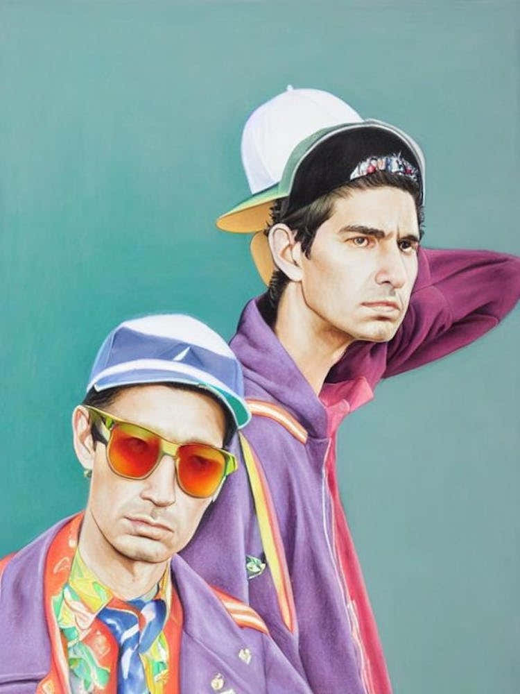 Beastie Boys Colourful Illustration
