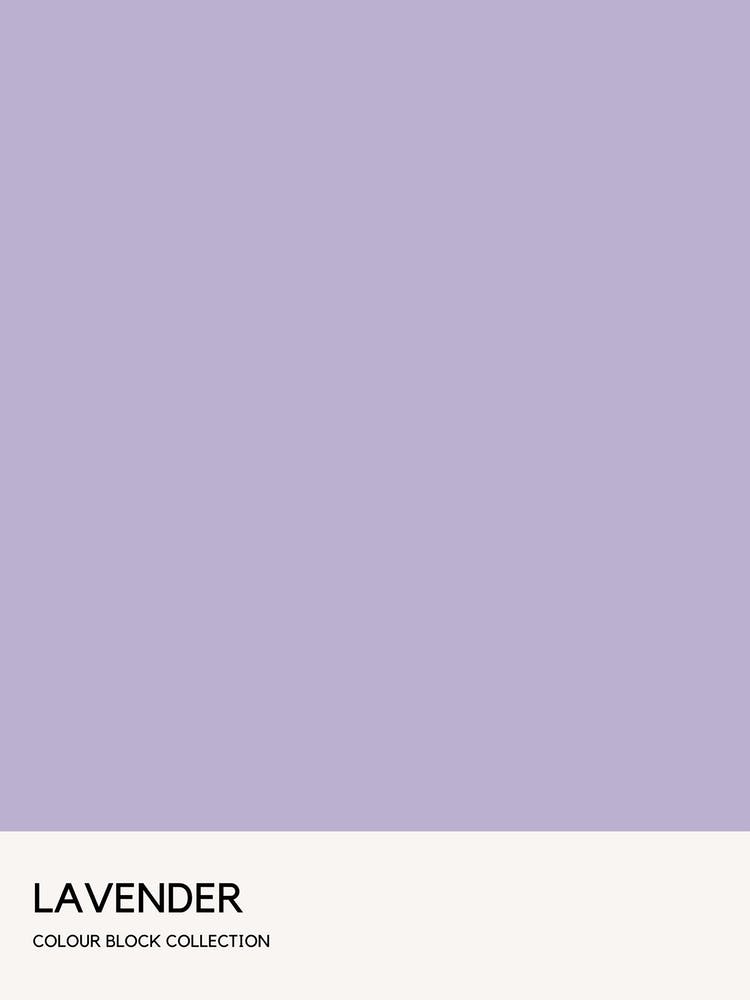 Lavender Colour Block Poster