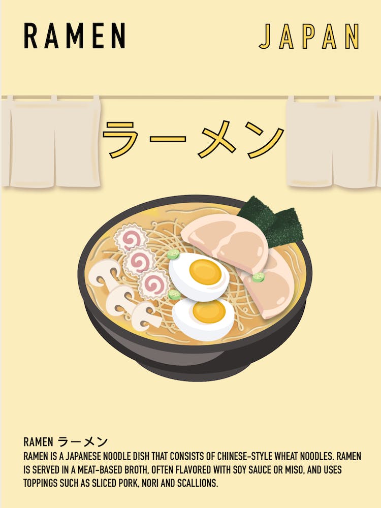 Japanese Ramen Print