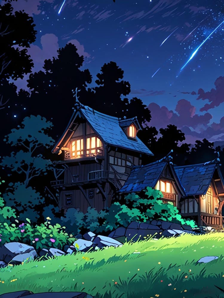 Night Sky Anime aesthetic 16