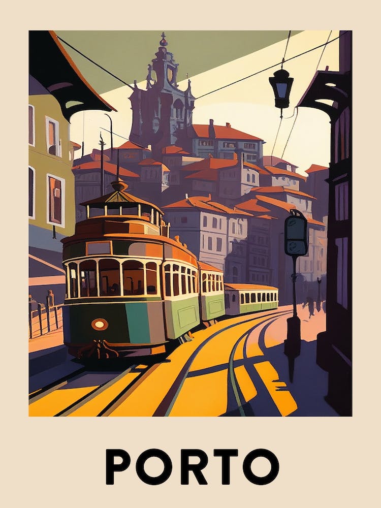 Porto Vintage Travel Poster