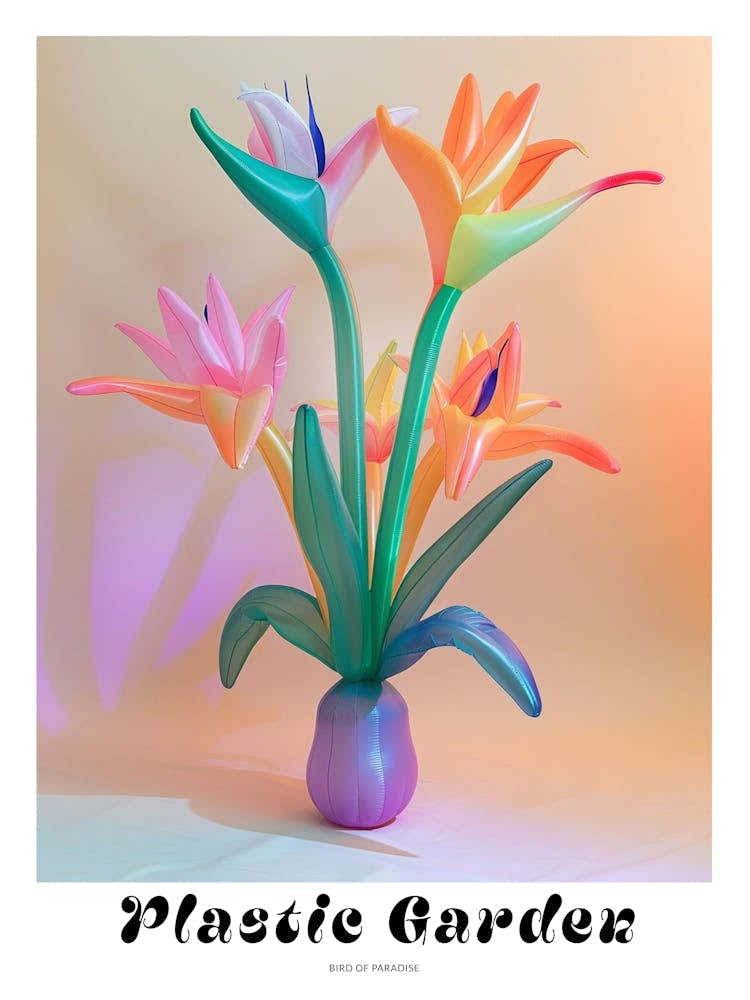 Dreamy Inflatable Flowers Poster Bird Of Paradise 3