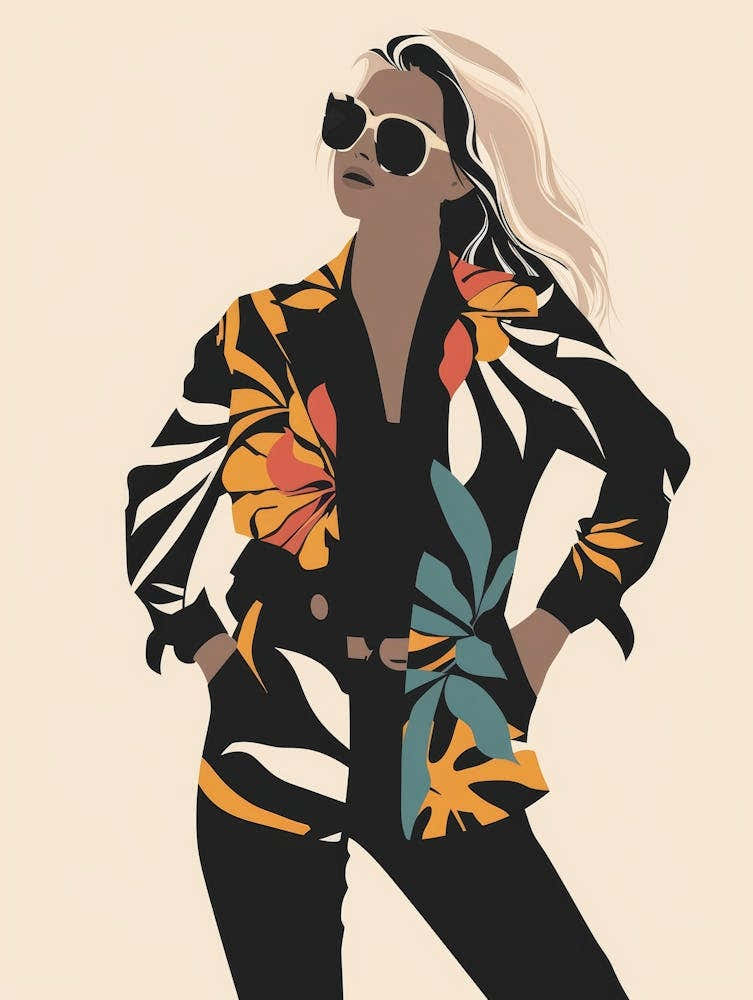 Woman In Floral Jacket