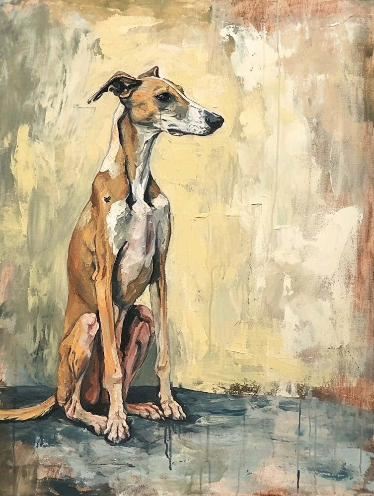 Greyhound Acrylic Painting 5