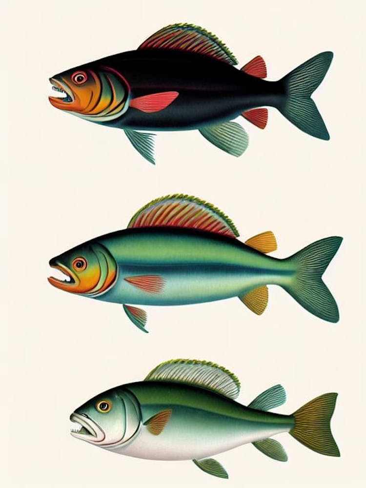 Piranha Vintage Poster