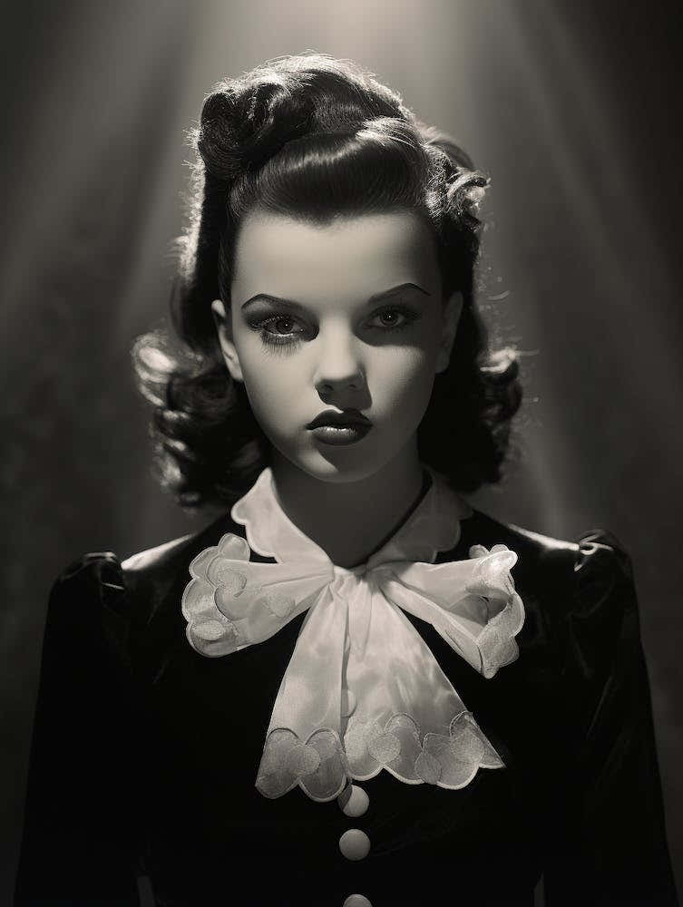 Black And White Photograph Of Judy Garland 1